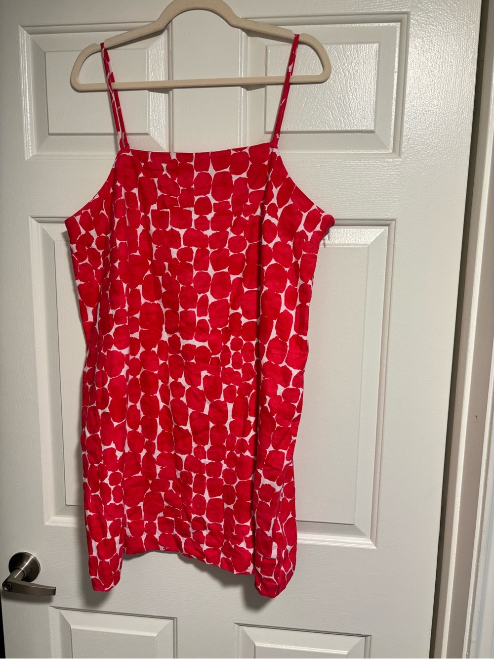 NEW Banana Republic Dark Pink and White Spotted Slip Dress